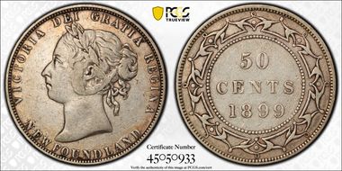 1899 50C Wide 9 VF35