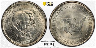 1951 50C Washington-Carver MS65