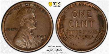 1909-S VDB 1C XF40BN