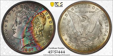 1887 $1 MS66