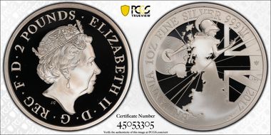2017 £2 S-BF20 Britannia L. Tamlyn PR70DCAM