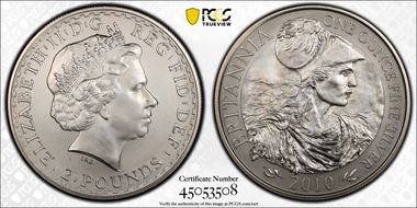 2010 £2 S-BSF9 Britannia Ag MS69