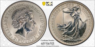 2000 £2 S-BF2 Britannia Ag MS64