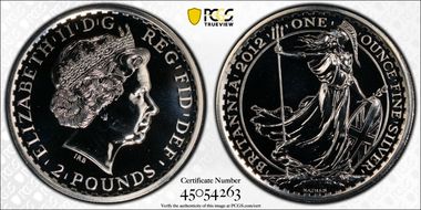 2012 £2 S-BF2 Britannia Ag MS69