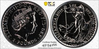 2014 £2 S-BF2C Britannia Ag MS69