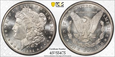 1884-CC $1 MS63+