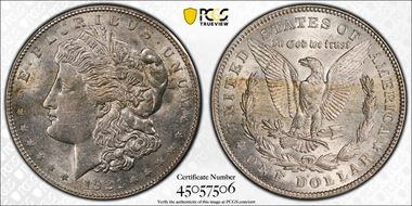 1921-S $1 VAM 1B-1 Thorn Head MS61