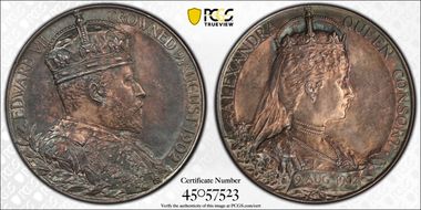 1902 Medal Eimer-1871a BHM-3737 Matte Ag SP62