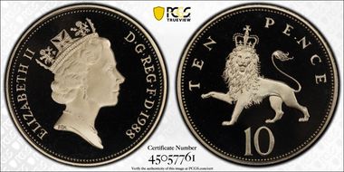 1988 10p S-F3 PR69DCAM