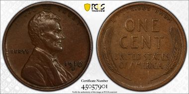 1910-S 1C XF40BN