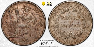 1904-A Piastre Lec-287 XF40
