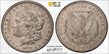 1878-S $1 VAM 77 Doubled RIB VF35