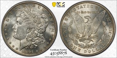 1891-S $1 MS62
