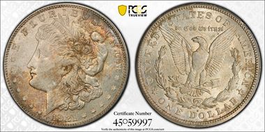 1921-S $1 VAM 1B-6, Thorn Head AU58