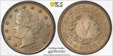 1899 5C MS65