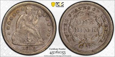 1858-O 10C F-101 XF40