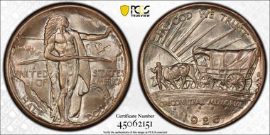 1926 50C Oregon MS66