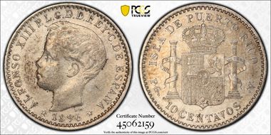 1896-PG V 10C KM-21  Ag AU53