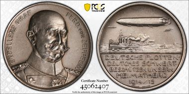 1915 Medal  Zetzmann-2114 Matte Ag SP63