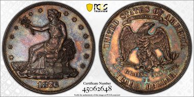 1876-CC T$1 MS62