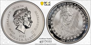 2021 $1 Boromir - 20th Ann. Fellowship of the Ring MS68