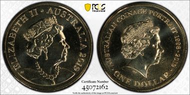 2019 $1 Coinage Portrait 1998-2019 MS67