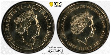 2019 $1 Coinage Portrait 1998-2019 MS68