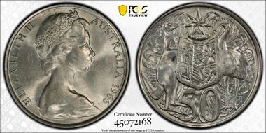 1966 50C KM-67  Ag MS64