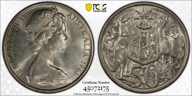 1966 50C KM-67  Ag MS64