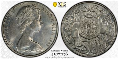1966 50C KM-67  Ag MS62