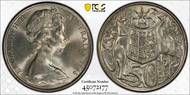 1966 50C KM-67  Ag MS64