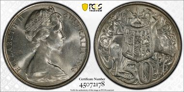 1966 50C KM-67  Ag MS62
