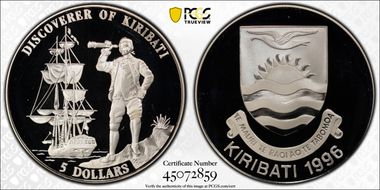 1996 $5 Discovery PR69DCAM