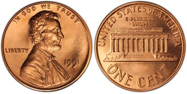 1991 1C MS67RD