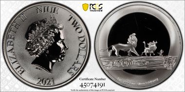 2021 $2 Hakuna Matata First Strike MS68