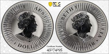 2022-P $1 Kangaroo Ag First Strike MS69