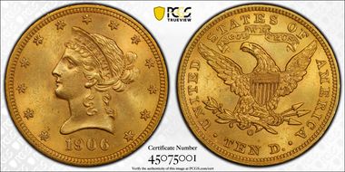 1906-O $10 MS62