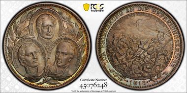 1813 (1913) Medal Liberation 100th Ann. SP68