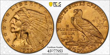 1929 $2.50 MS65