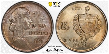 1934 Peso ABC KM-22 MS63