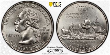 2000-P 25C Virginia MS66