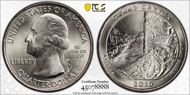 2010-D 25C Grand Canyon NP MS66