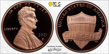 2021-S 1C Shield PR69DCAM