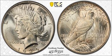 1934-D $1 MS64