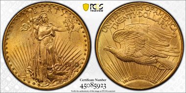 1910-D $5 MS64