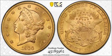 1900 $20 MS63