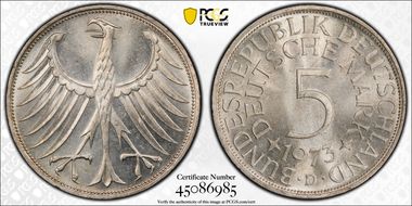 1973-D 5 Mk MS65