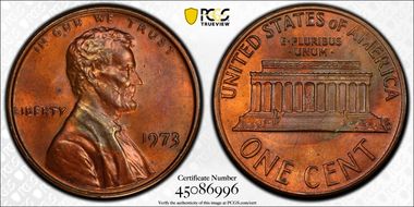 1973 1C MS64BN