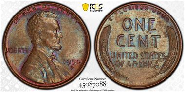 1950-D 1C MS63BN