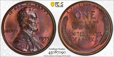 1955-S 1C MS65BN